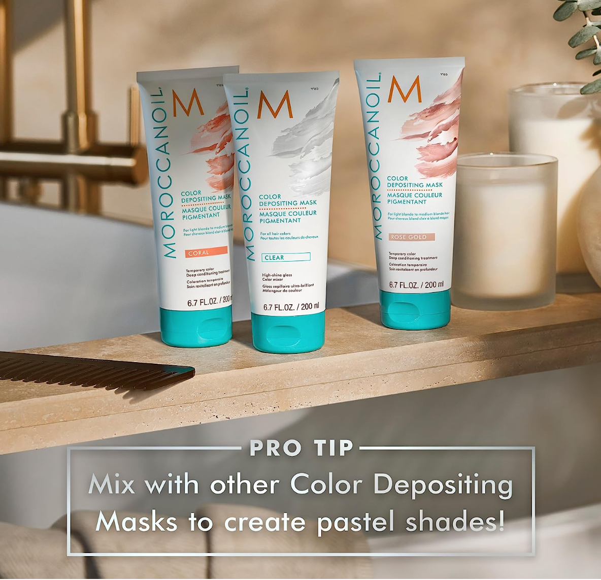 Moroccanoil High Shine Gloss - Color Depositing Mask Clear