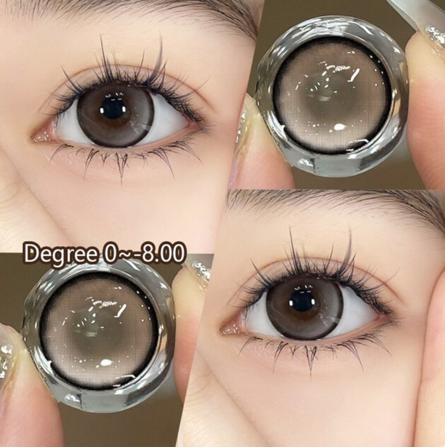 Lenti a contatto colorate YOUPLUS da 1 anno, un paio per entrambi gli occhi, colore Milk Tea