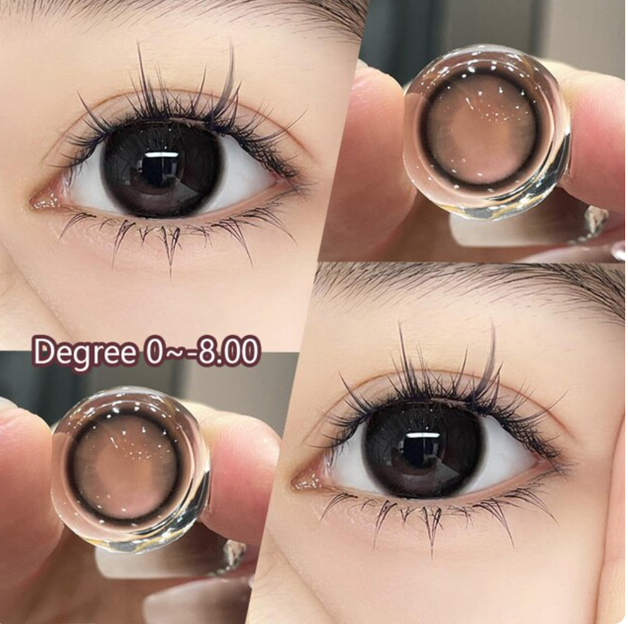 Lenti a contatto colorate YOUPLUS da 1 anno, un paio per entrambi gli occhi, rosso