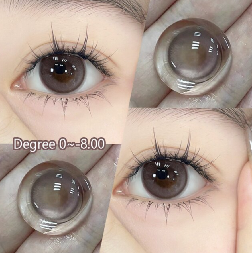 Lenti a contatto colorate YOUPLUS da 1 anno, un paio per entrambi gli occhi, rosa basco