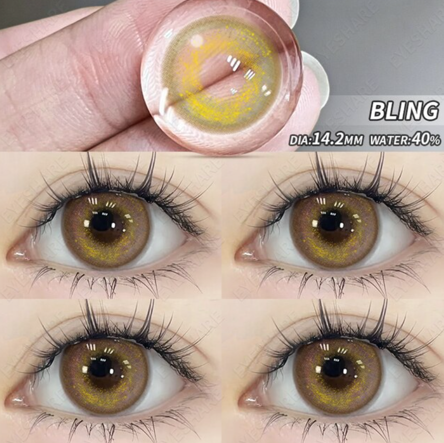 YOUPLUS 1年仕様カラコン 両目ワンペア BLING-BROWN