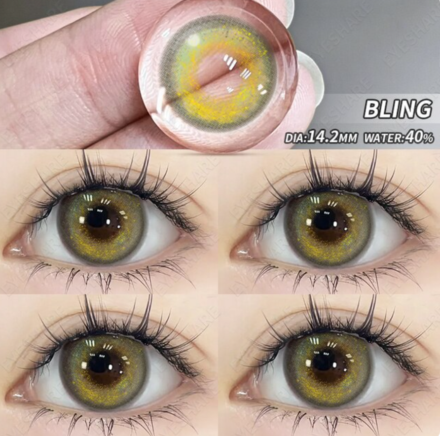YOUPLUS 1年仕様カラコン 両目ワンペア BLING-GREEN