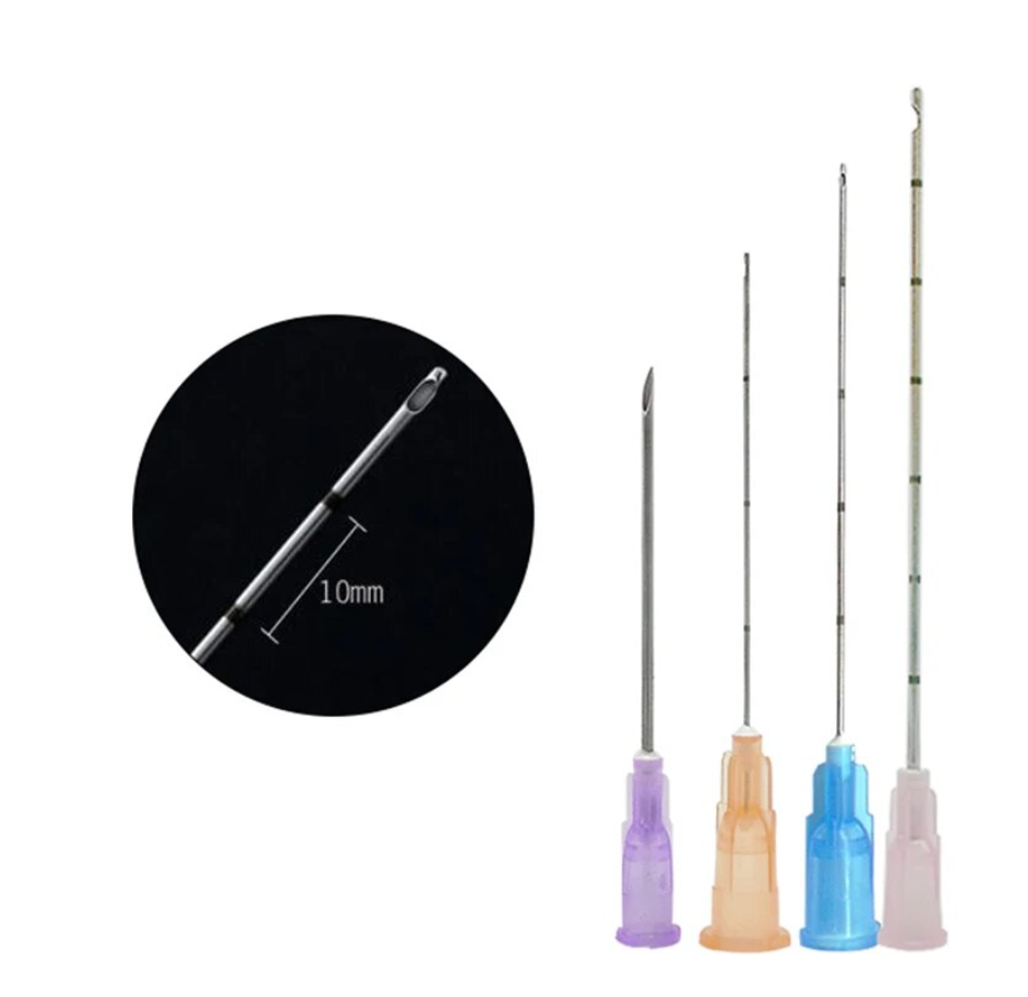 皮膚科用マイクロチップ,ヒアルロン酸注射液,しわ除去用,18g,21g,22g,23g,38mm,50mm,70mm