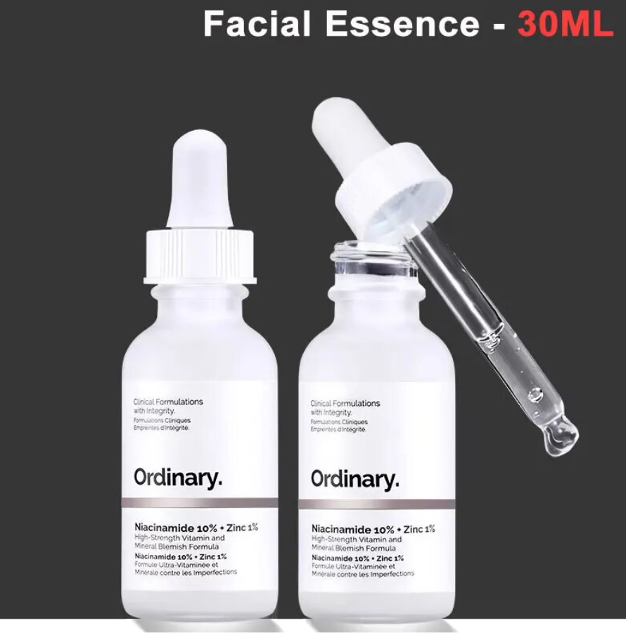 Siero viso all'acido ialuronico e niacinamide, Oil Balance, crema idratante schiarente, essenza normale, disidratazione, cura della pelle