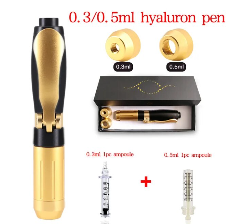 Penna per iniezione Memo, acido ialuronico 0,3 ml e 0,5 ml, penna per acido ialuronico per riempimento labbra, iniettore nibulizzatore, strumento per la cura della pelle