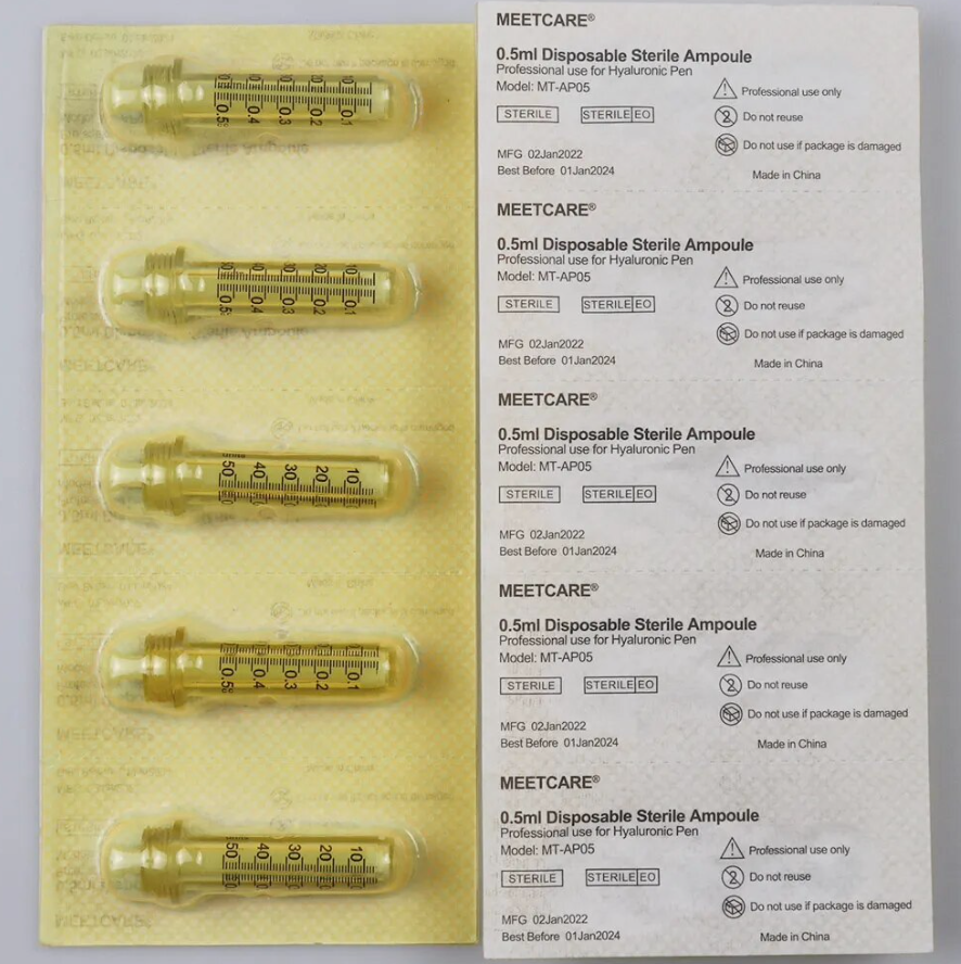Penna per iniezione Memo, acido ialuronico 0,3 ml e 0,5 ml, penna per acido ialuronico per riempimento labbra, iniettore nibulizzatore, strumento per la cura della pelle