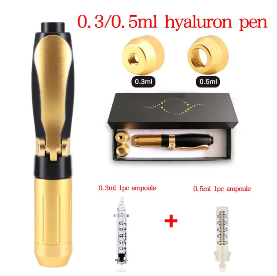 Penna per iniezione Memo, acido ialuronico 0,3 ml e 0,5 ml, penna per acido ialuronico per riempimento labbra, iniettore nibulizzatore, strumento per la cura della pelle