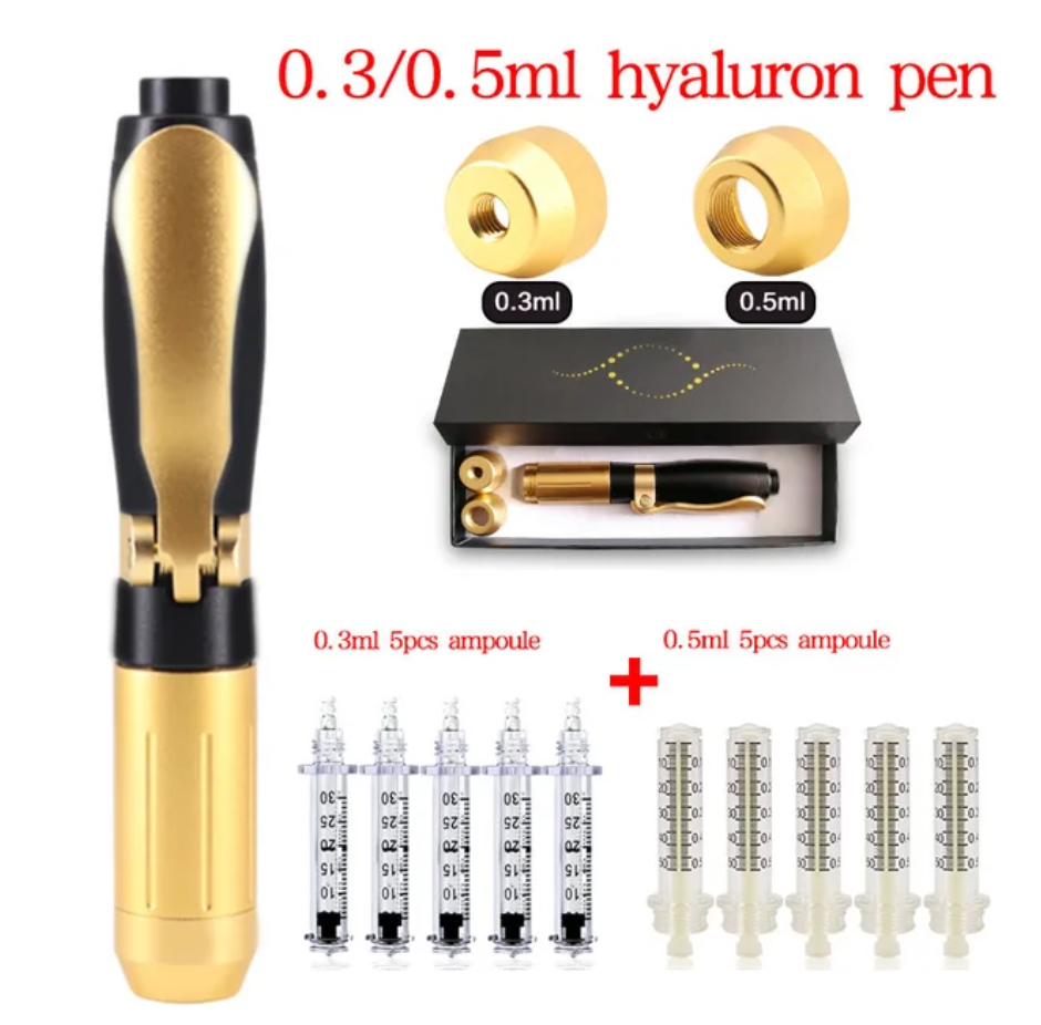Penna per iniezione Memo, acido ialuronico 0,3 ml e 0,5 ml, penna per acido ialuronico per riempimento labbra, iniettore nibulizzatore, strumento per la cura della pelle