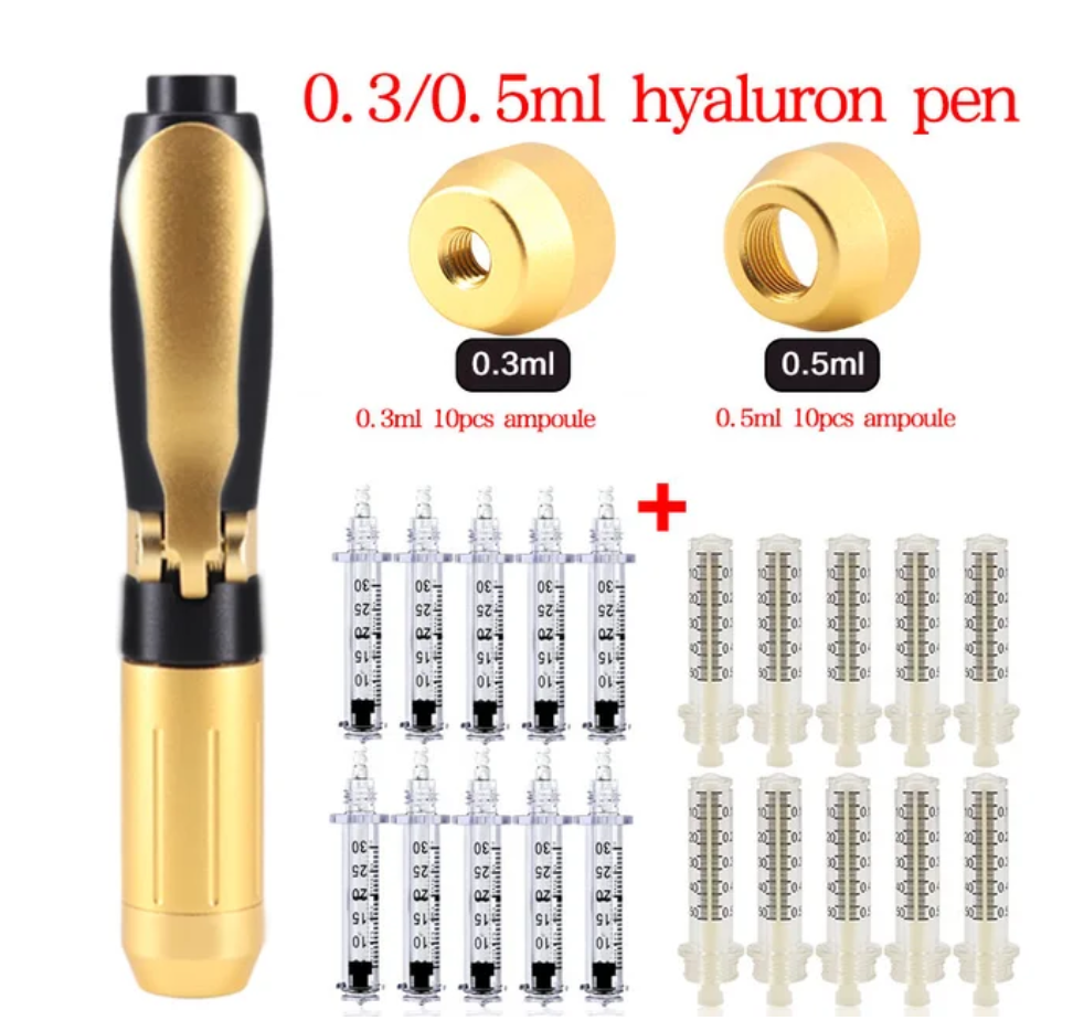 Penna per iniezione Memo, acido ialuronico 0,3 ml e 0,5 ml, penna per acido ialuronico per riempimento labbra, iniettore nibulizzatore, strumento per la cura della pelle