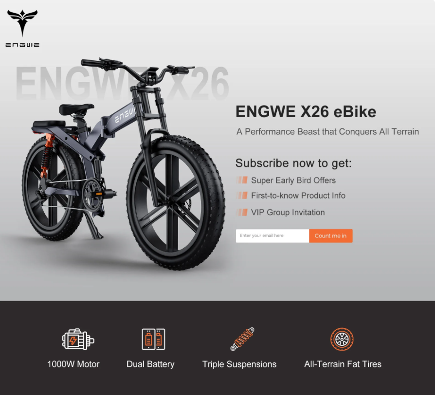 折りたたみ式電動自転車,26インチ,1000W,48V 19Ah,リチウムイオンバッテリー,26x4.0スノータイヤ