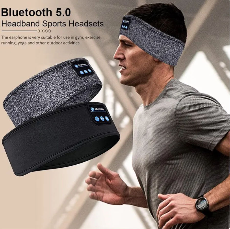 ワイヤレスBluetoothヘッドセット弾性スポーツヘッドバンドオーバーイヤーヘアバンドイヤホン音楽スリーピングアイマスクワイヤレスヘッドフォン