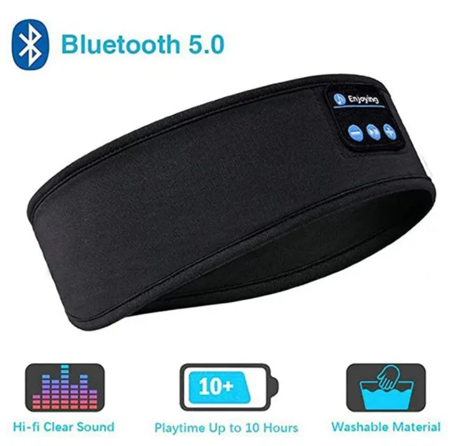 ワイヤレスBluetoothヘッドセット弾性スポーツヘッドバンドオーバーイヤーヘアバンドイヤホン音楽スリーピングアイマスクワイヤレスヘッドフォン