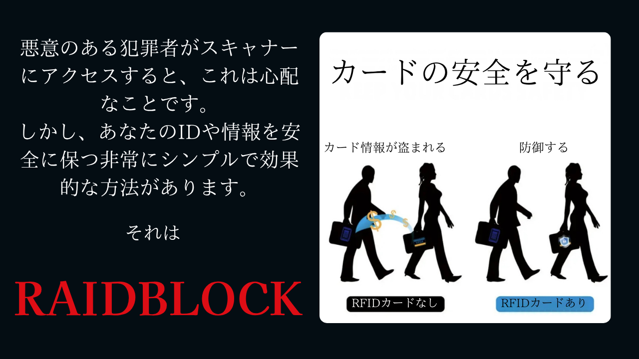 RAIDBLOCK 【1枚で全カード防御】悪魔級スキミング防止カード