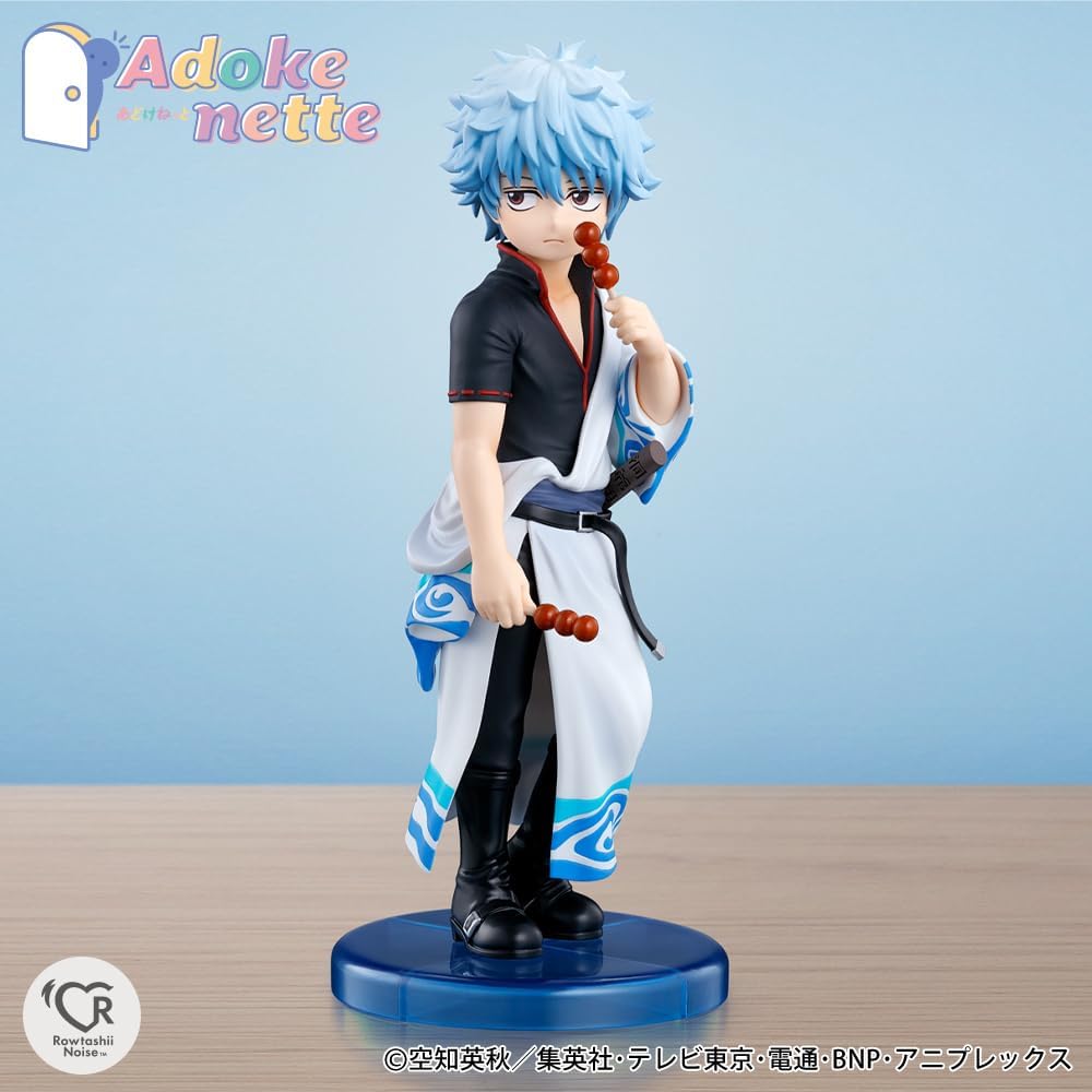 Rowtashii Noise Adokenette Gintama Sakata Gintoki Figura completamente dipinta in PVC e ABS, di circa 140 mm di dimensioni.