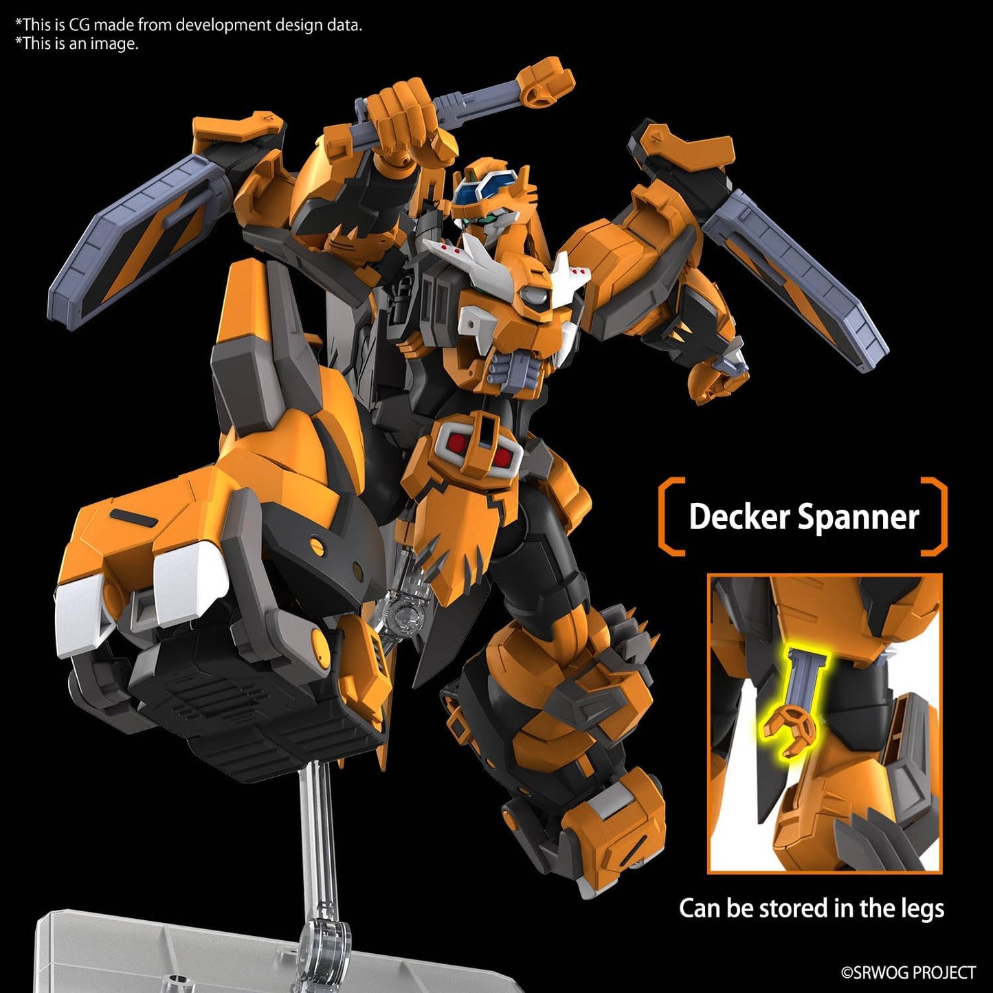 BANDAI SPIRITS HG Super Robot Wars Z Gan Leon modello in plastica precolorato