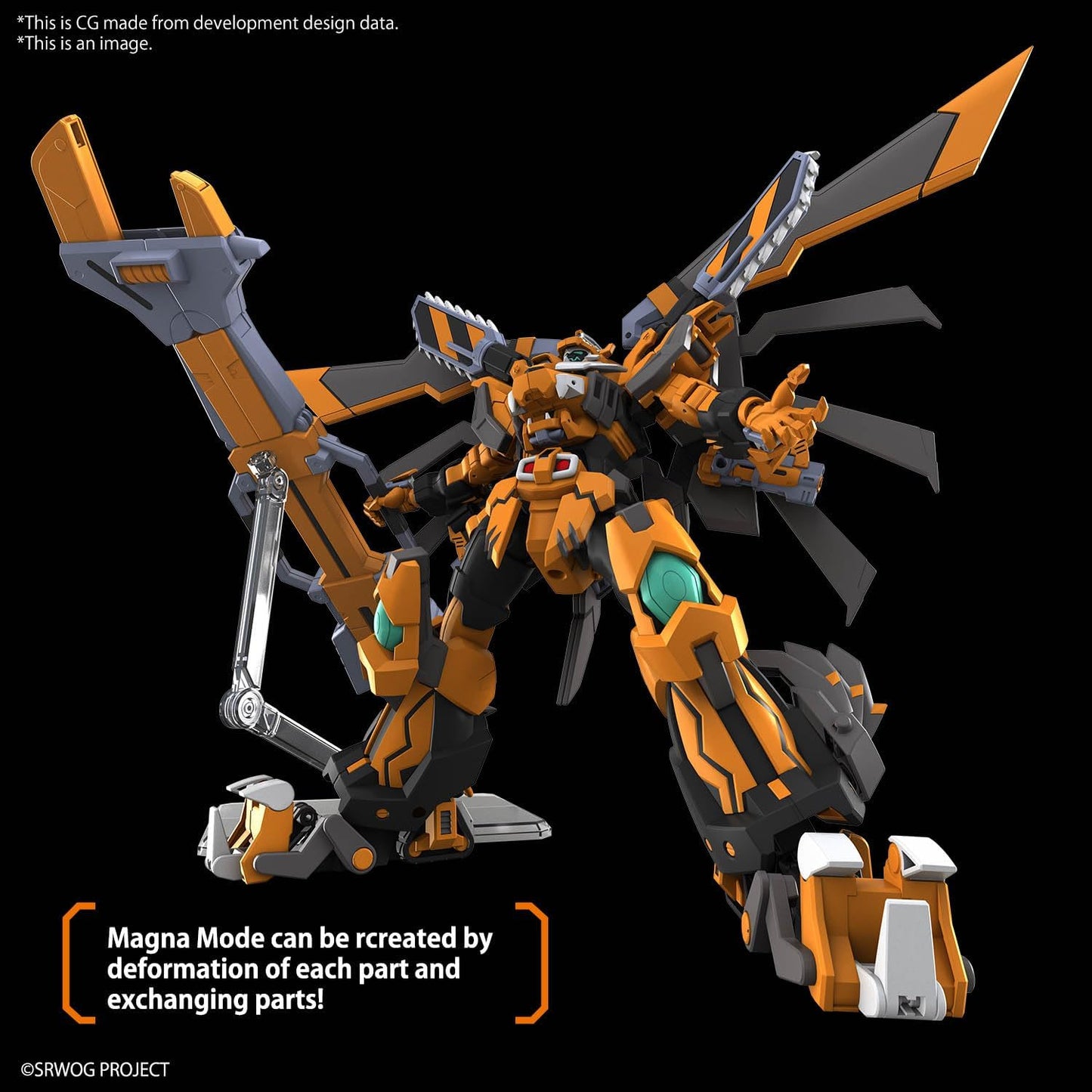 BANDAI SPIRITS HG Super Robot Wars Z Gan Leon modello in plastica precolorato