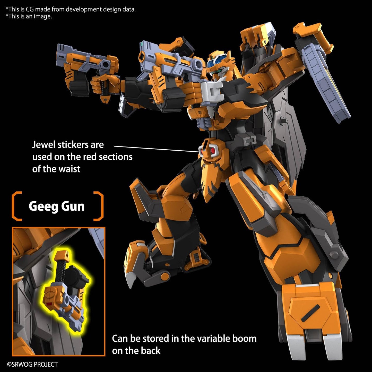 BANDAI SPIRITS HG Super Robot Wars Z Gan Leon modello in plastica precolorato