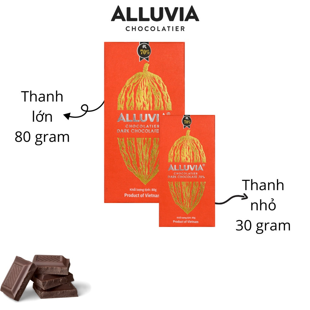ALLUVIA pure dark chocolate 70% cocoa bitter and slightly sweet, Alluvia Dark Chocolate 70% cocoa