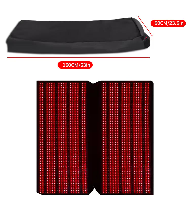 TIKTOK海外ユーザーの間で大バズり中のRED LIGHT LED LIGHT マットレス 寝具 寝袋