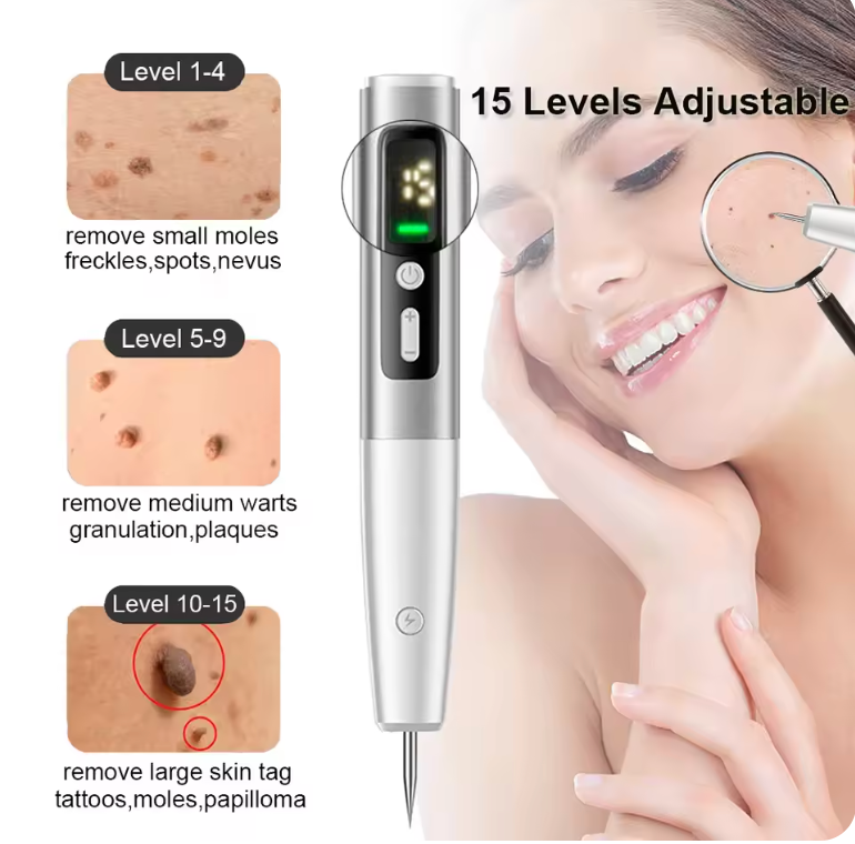 Skin Tag Remover Laser Plasma Pen Dark Spot Mole Wart Remover Pen Electric Tattoo Freckle Nevus Black Spots Skin Tag Removal