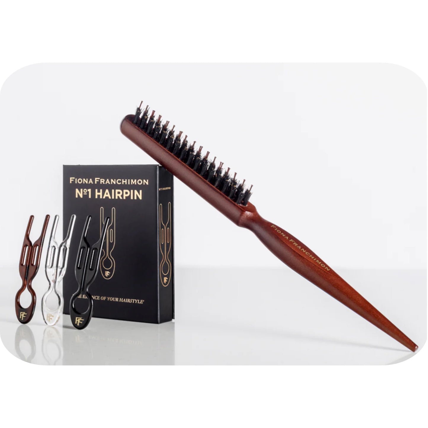 Nº1 HAIRPIN Volume Value Set | New York Collection & Backcomb Hair Brush