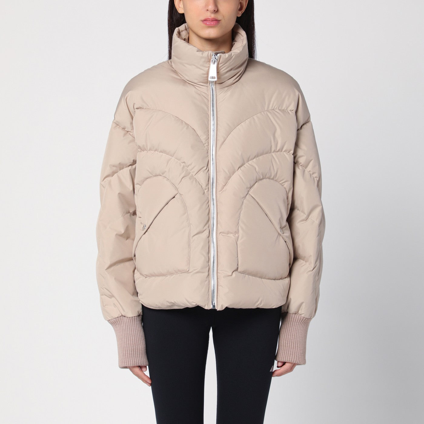 Khrisjoy Khrisjoy Beige Corazon Padded Jacket - Image 1