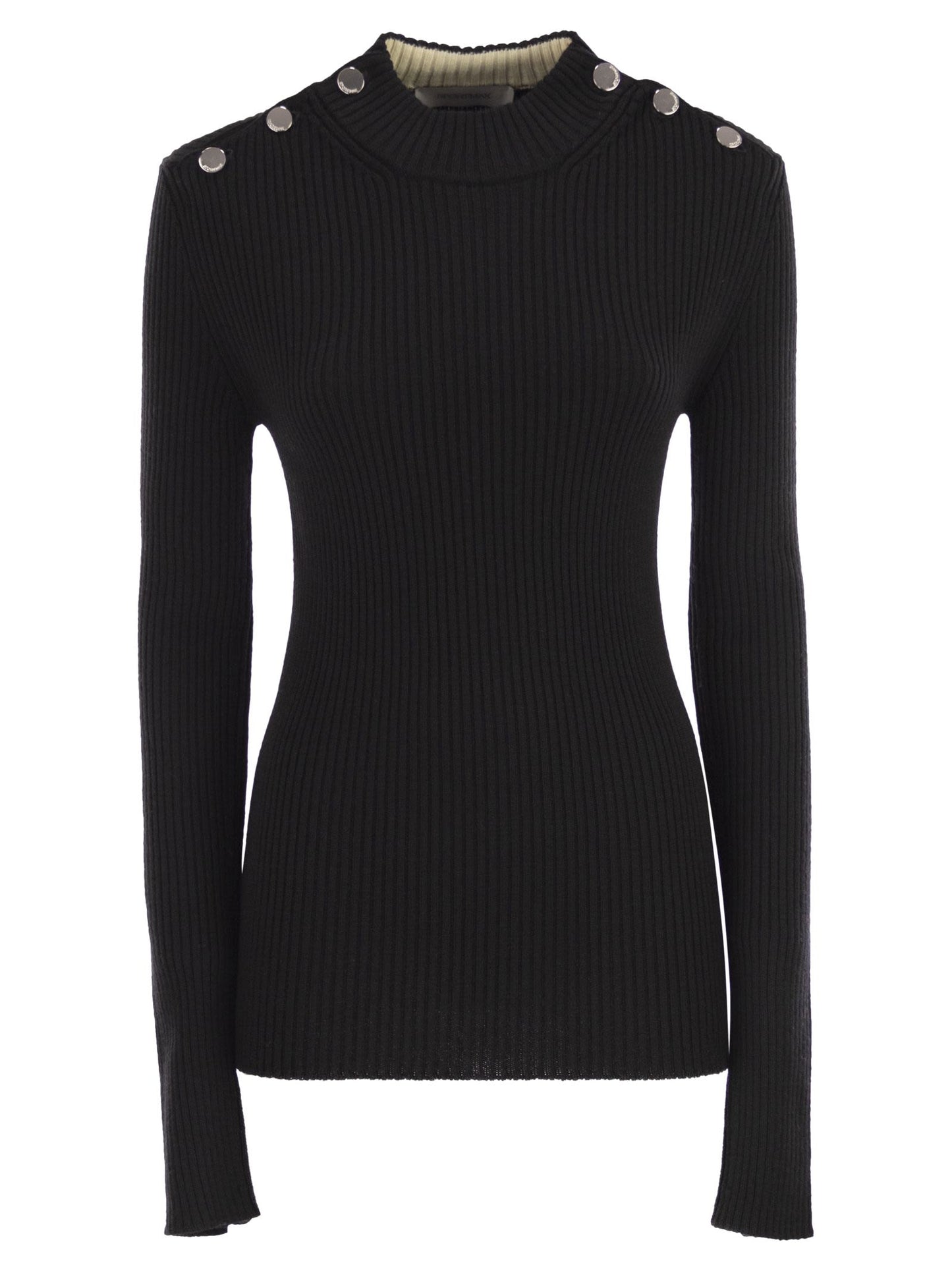 Sportmax SportMax Renaniaはジャンパーをボタンに取り付けました - Image 1