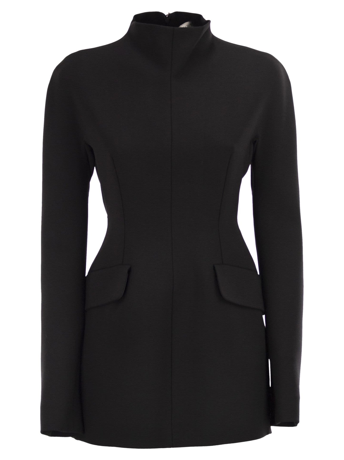 Sportmax SportMax Tefriteショートストレッチウールドレス - Image 1