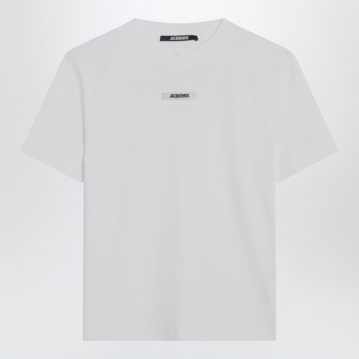 Jacquemus Jacquemus White T Shirt With Logo Patch - Image 1