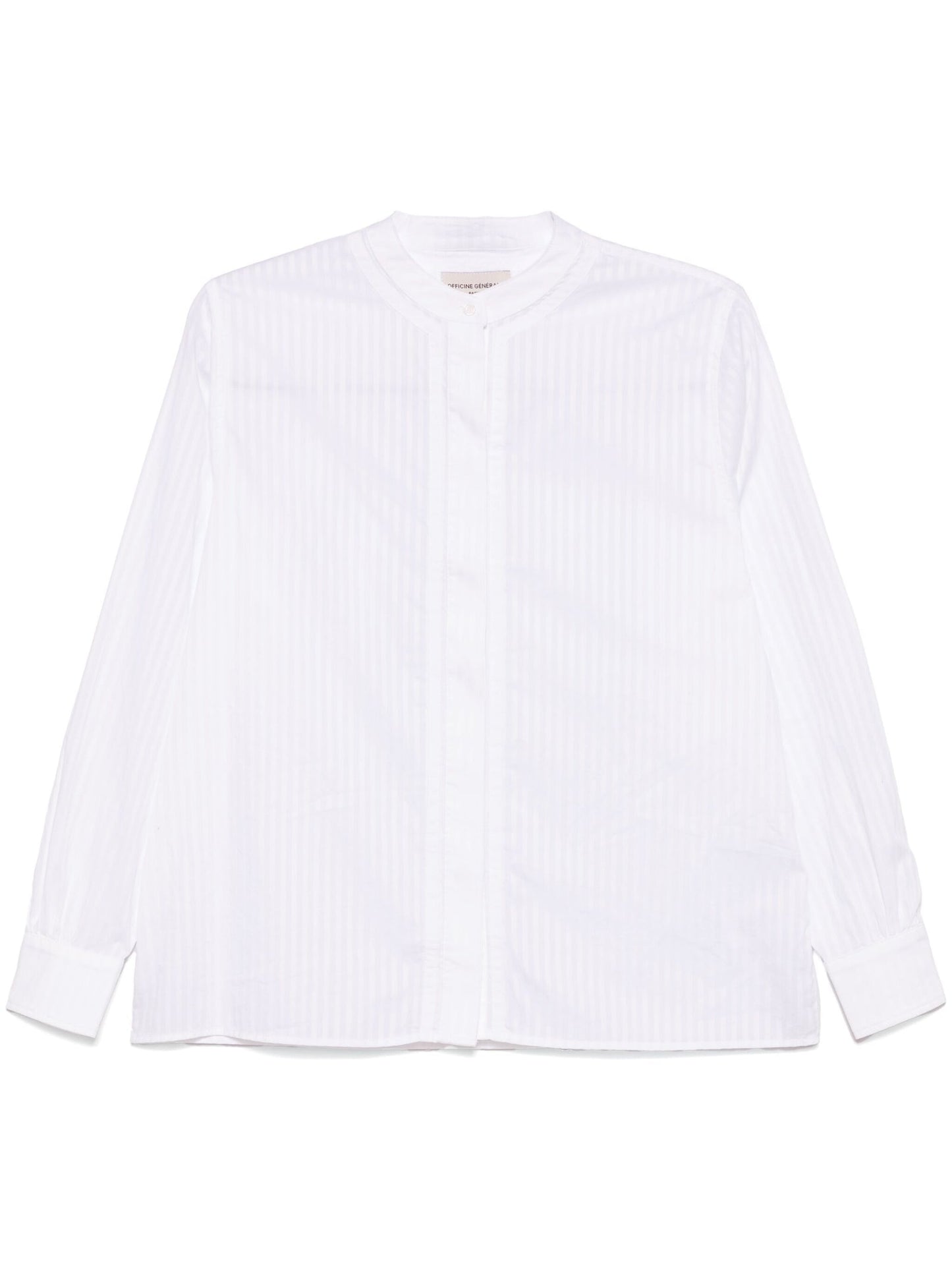 Off OfficinegénéraleLauranneコットンサテンストライプ - Image 1