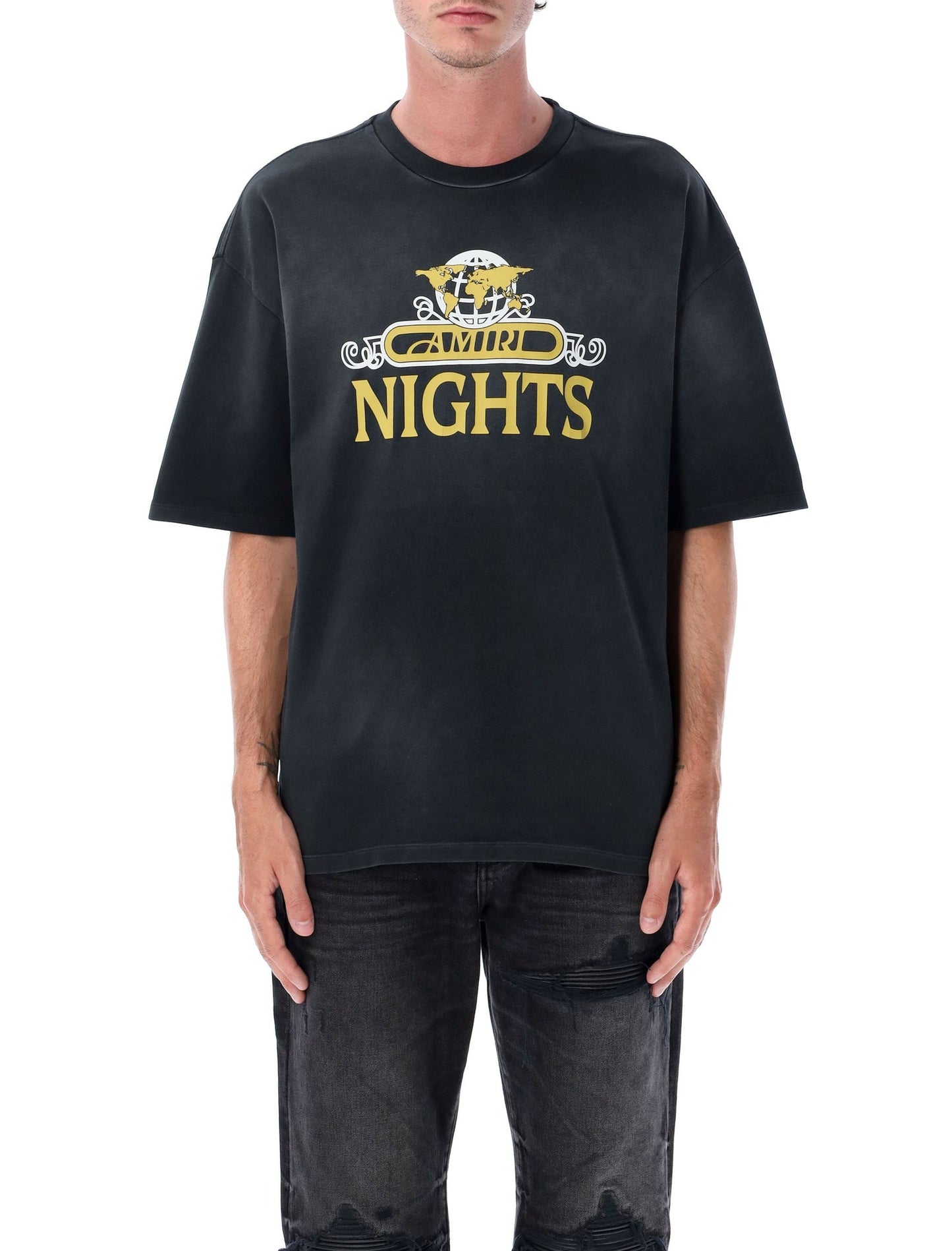 Amiri アミリTシャツとポロスブラック - Image 1