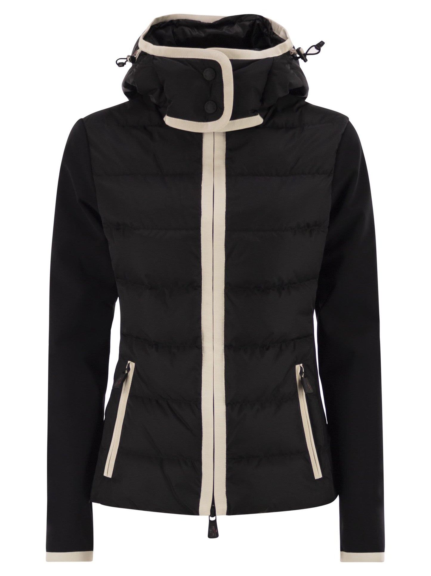 Moncler モンクレールグレノブルパッド入りフーディーとジップ - Image 1