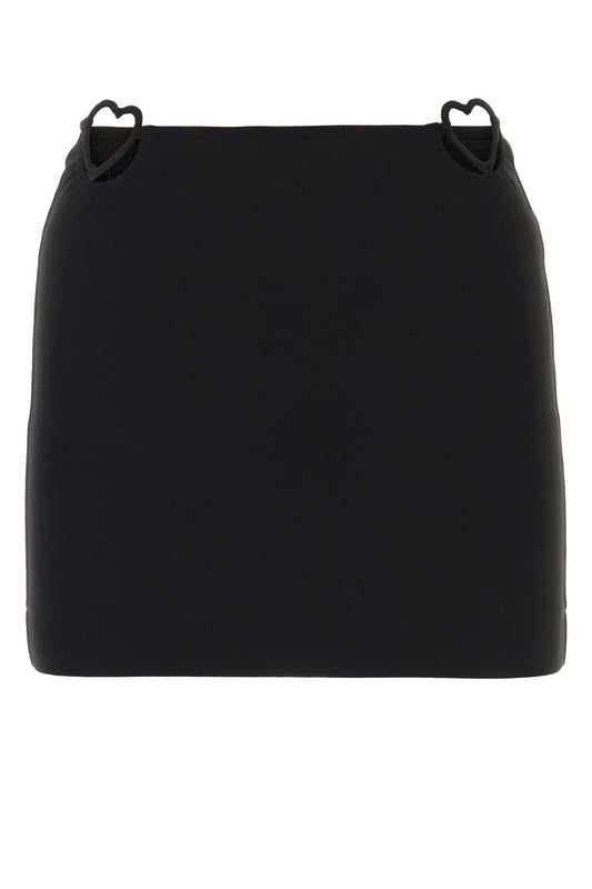 Nensi Nensi Dojaka Black Viscose Blend Mini Skirt - Image 1
