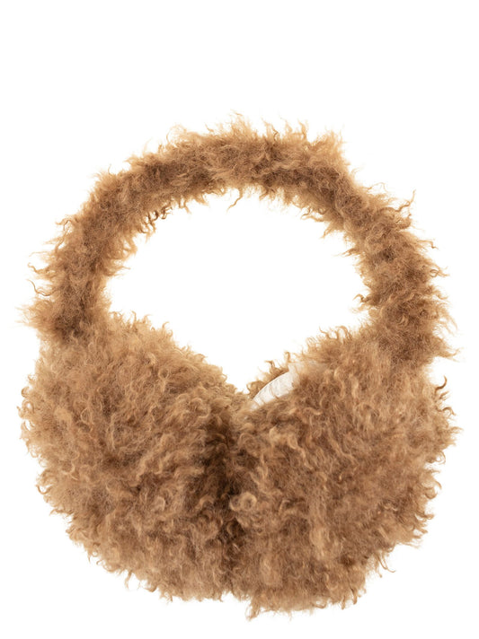 Moncler Moncler Teddy Effect Fleece Lined Earmuffs - Image 1
