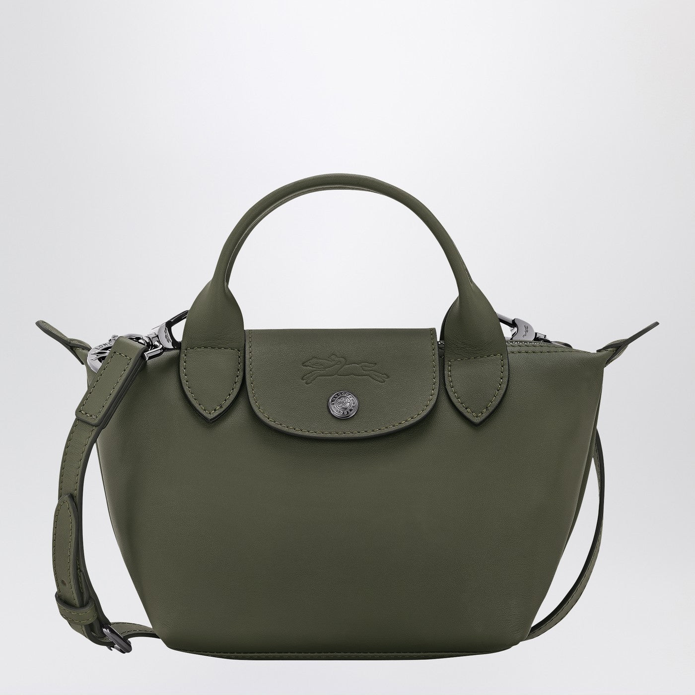 Longchamp Longchamp Le Pliageエネルギー Xs 濃い緑のハンドバッグ - Image 1