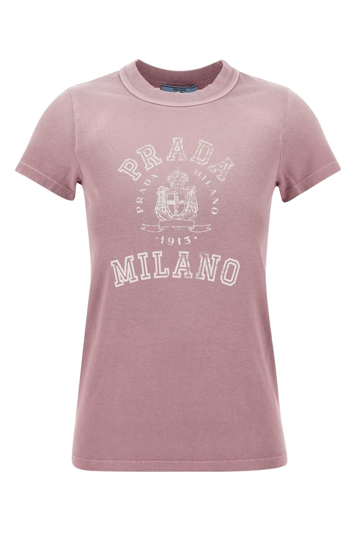 Prada プラダピンクコットンTシャツ - Image 1
