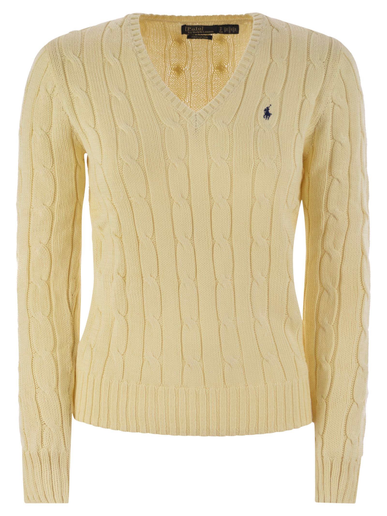 Polo Polo Ralph Lauren Plaited Cotton V Neck Seater - Image 1
