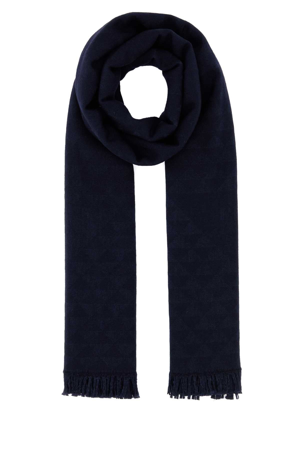 Prada プラダ刺繍カシミアブレンドスカーフ - Image 1