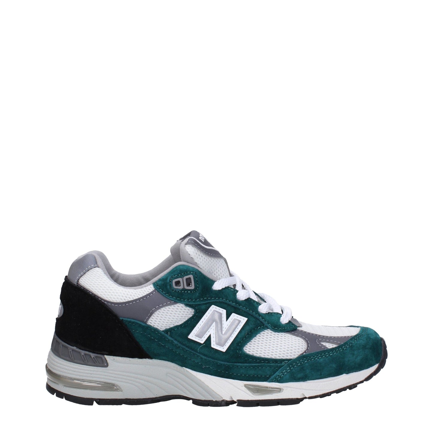 Designer Brand ニューバランススニーカー991女性ファブリックグリーン - Image 1