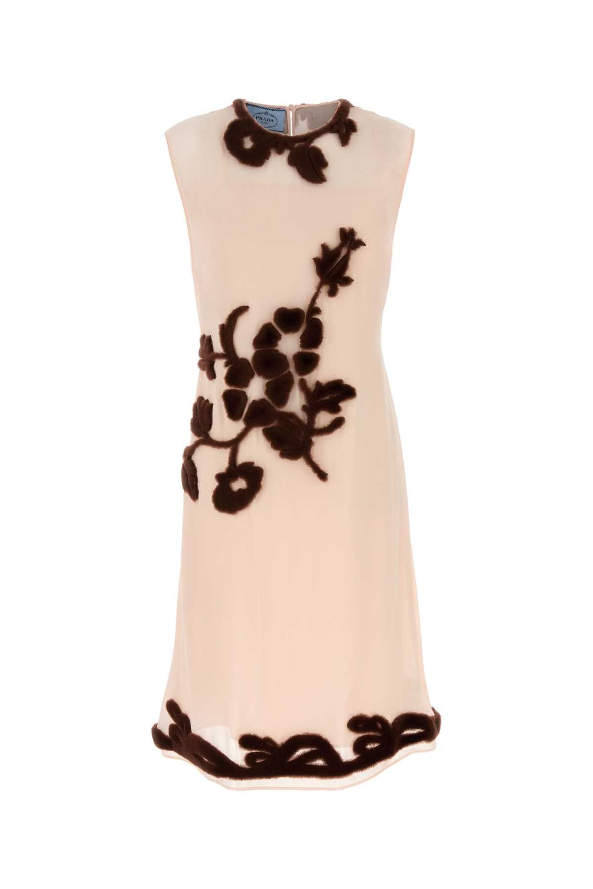 Prada プラダアイボリージョーゼットドレス - Image 1