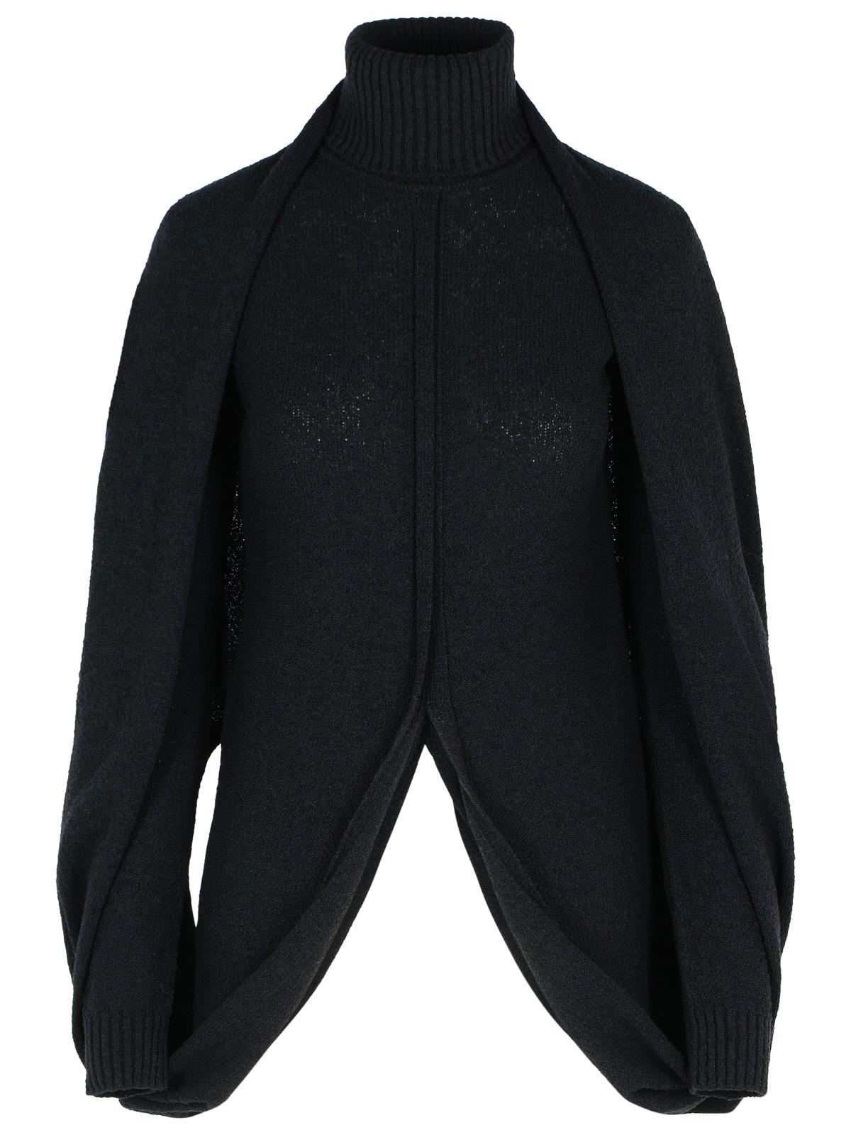 Sportmax SportMax 'Adepto'ブラックバージンウールブレンドハイネックセーター - Image 1
