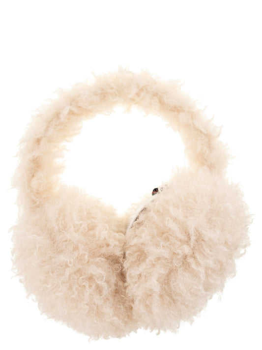 Moncler Moncler Teddy Effect Fleece Lined Earmuffs - Image 1