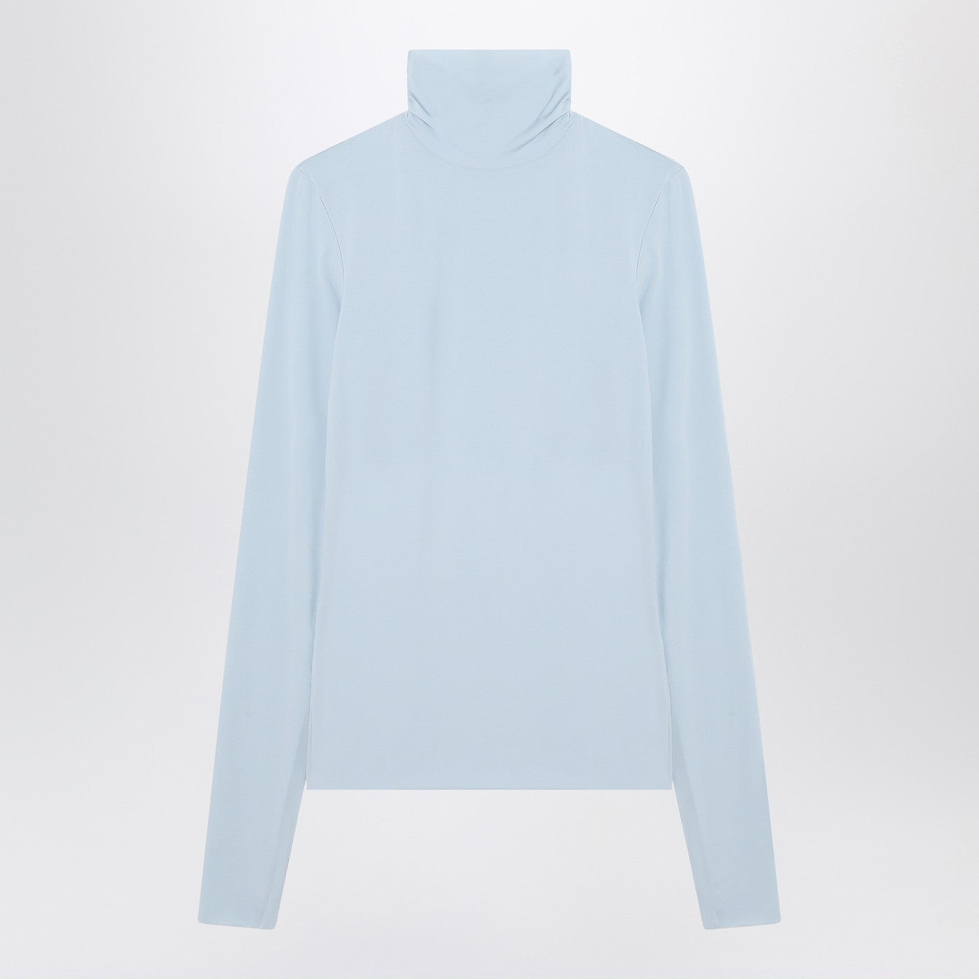 Sportmax SportMax Light Blue Jersey Knit Turtleneckセーター - Image 1