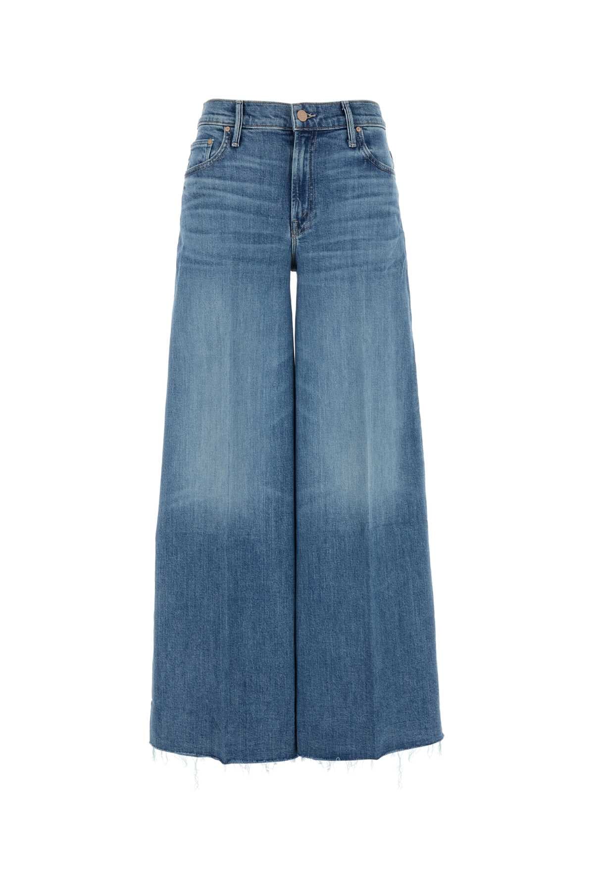 Mother マザーストレッチデニムスウィッシャーワイドレッグジーンズ - Image 1