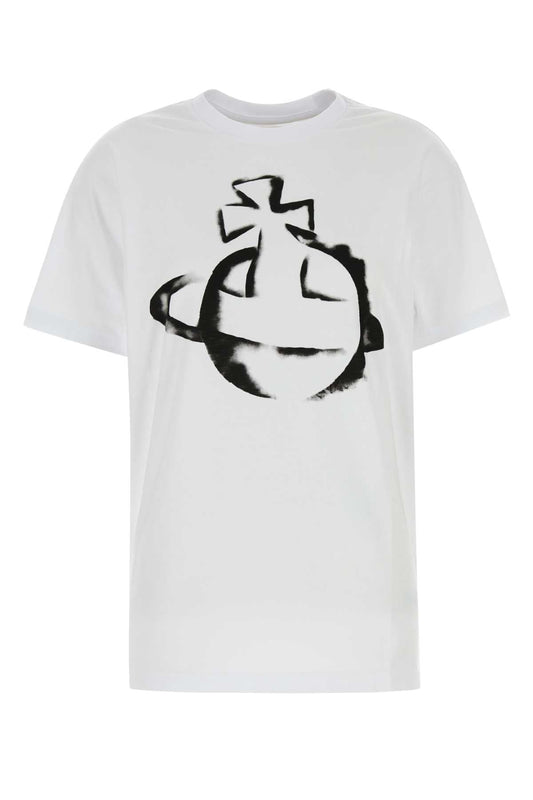 Vivienne Vivienne Westwood White Cotton Extize Tシャツ - Image 1