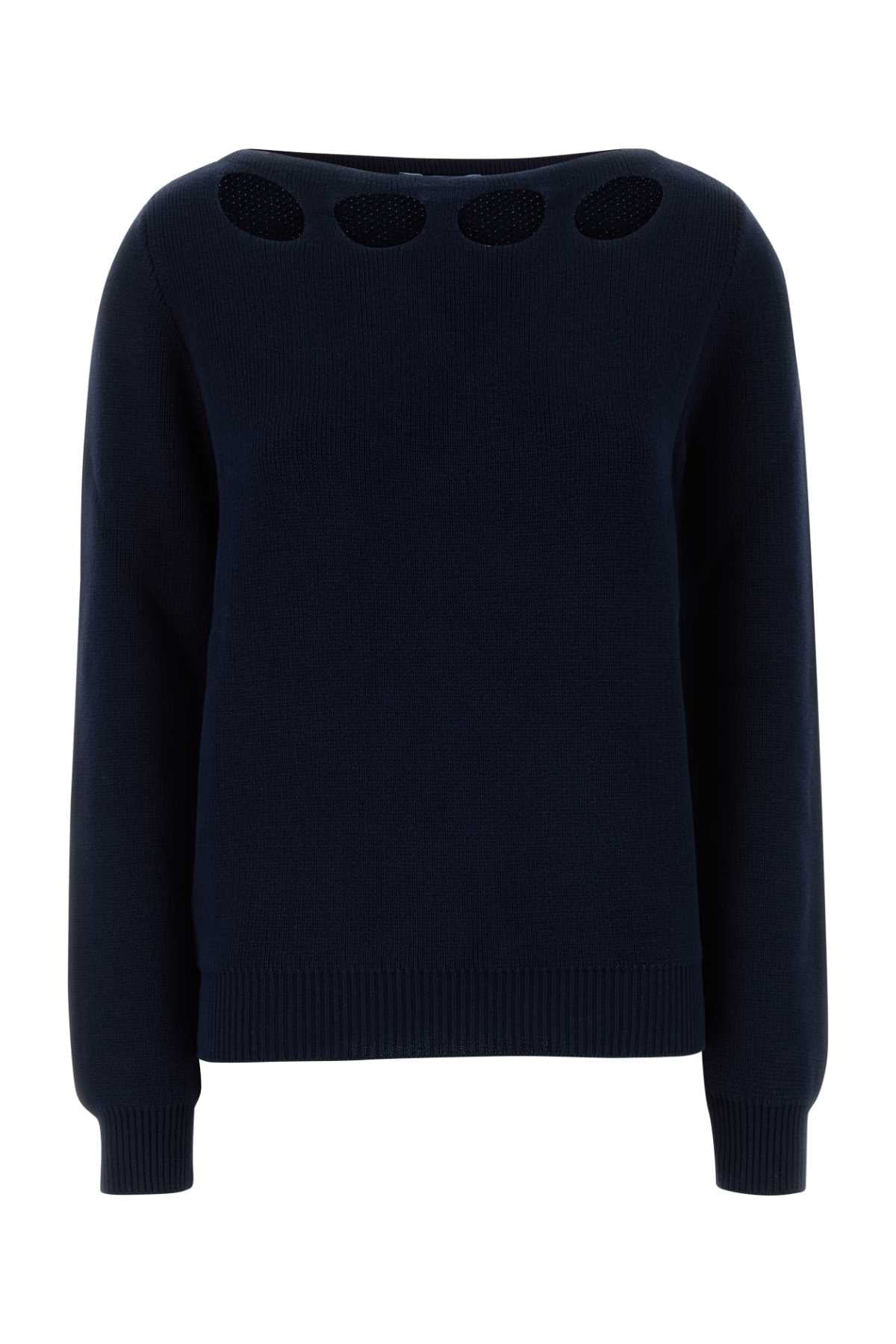 Prada プラダネイビーブルーコットンセーター - Image 1