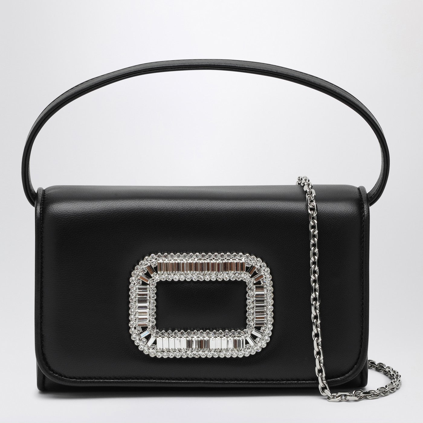 Roger Roger Vivier Black Leather Micro Pilgrim Bag - Image 1