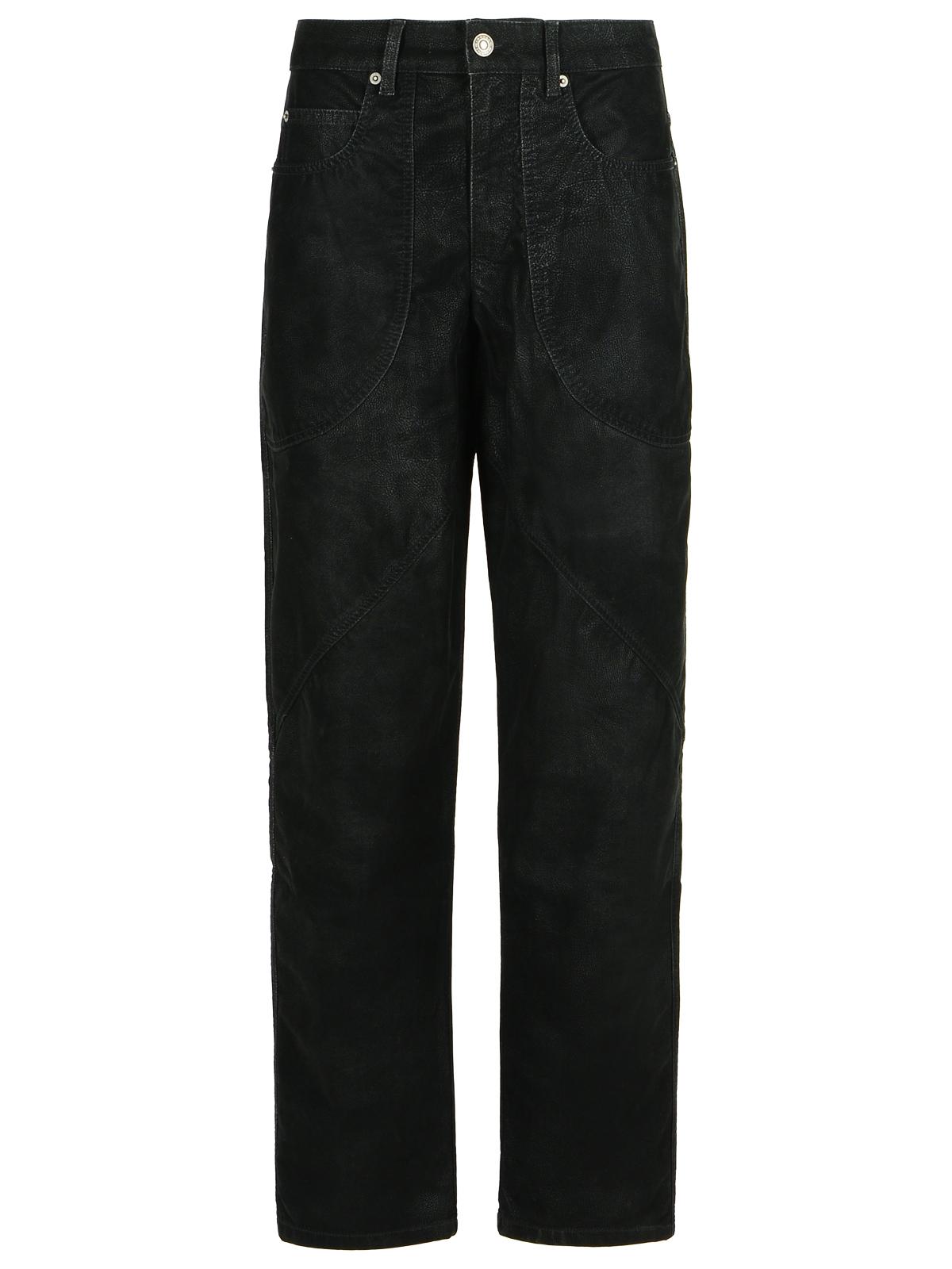 Marant イザベル・マラン・エトワイル 'ケルヴィナ'ブラックフェイクリアパンツ - Image 1