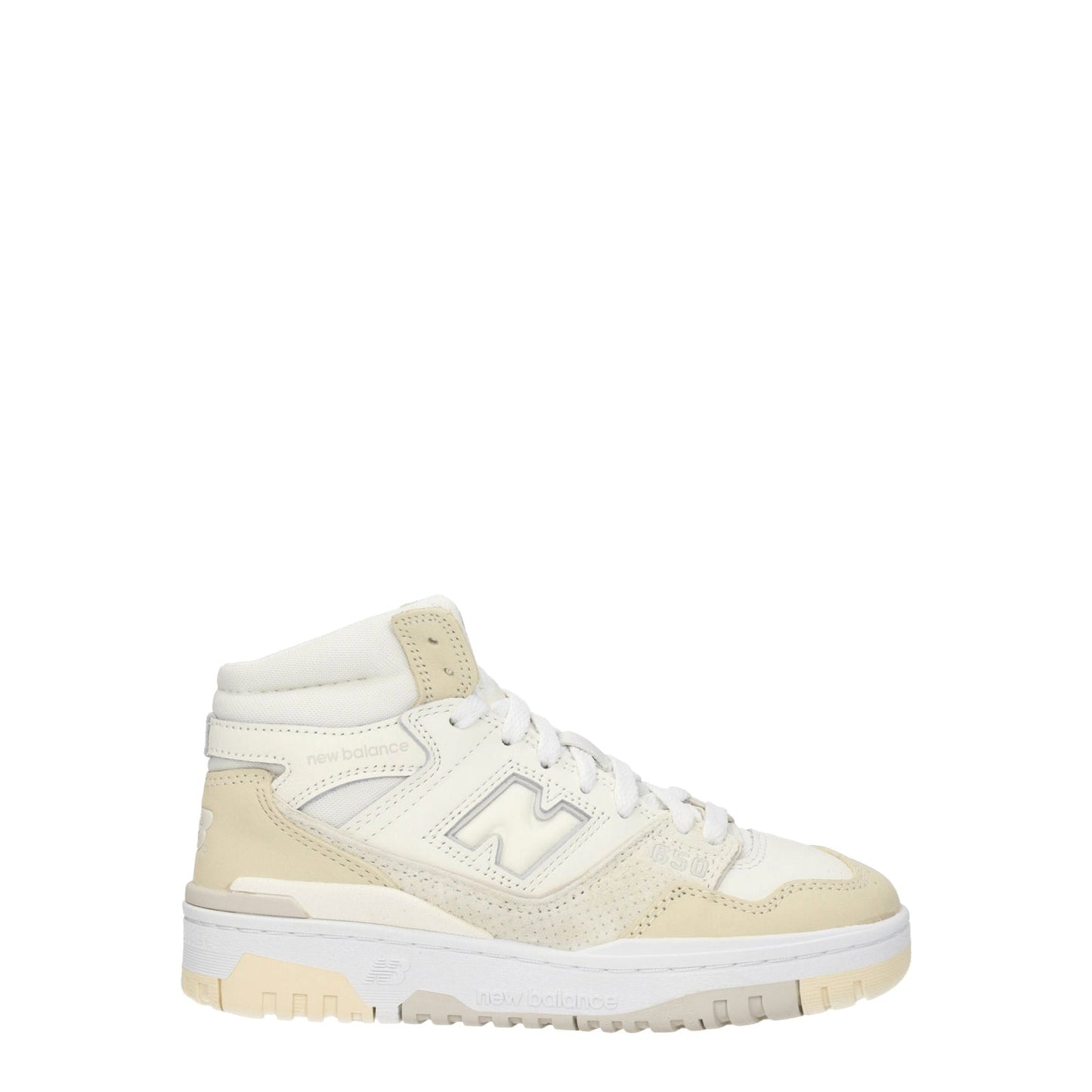 Designer Brand ニューバランススニーカー650女性レザーホワイト/クルミ - Image 1