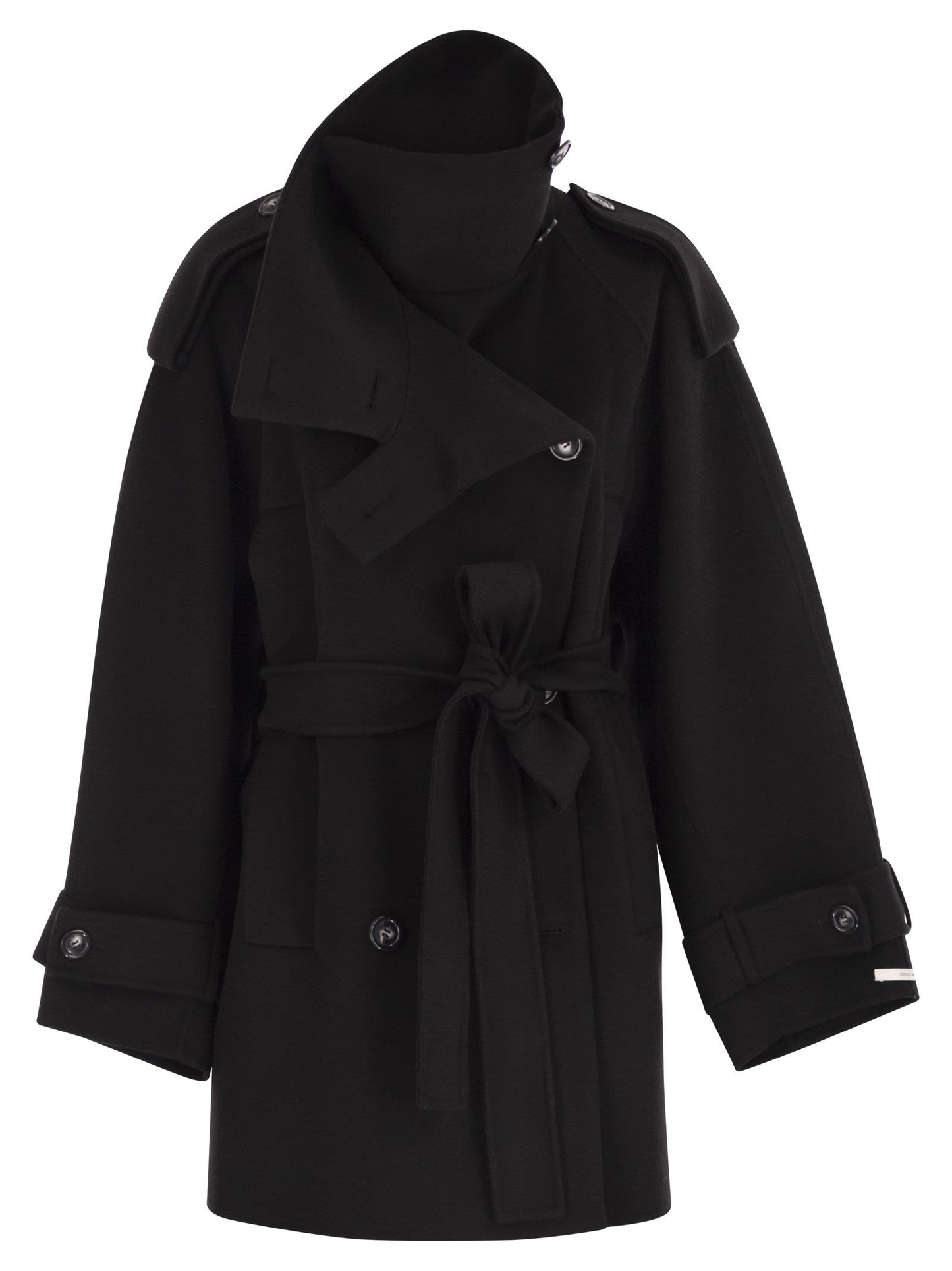 Sportmax SportMax Bouquet1234ショートウールトレンチコート - Image 1